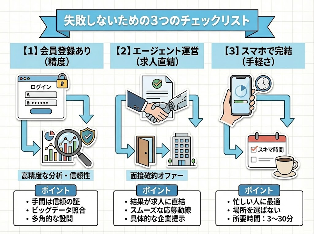 失敗しないための3つのチェックリスト