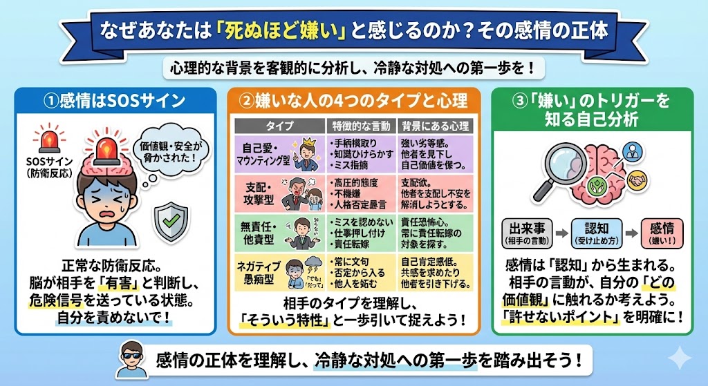 なぜあなたは「死ぬほど嫌い」と感じるのか？その感情の正体