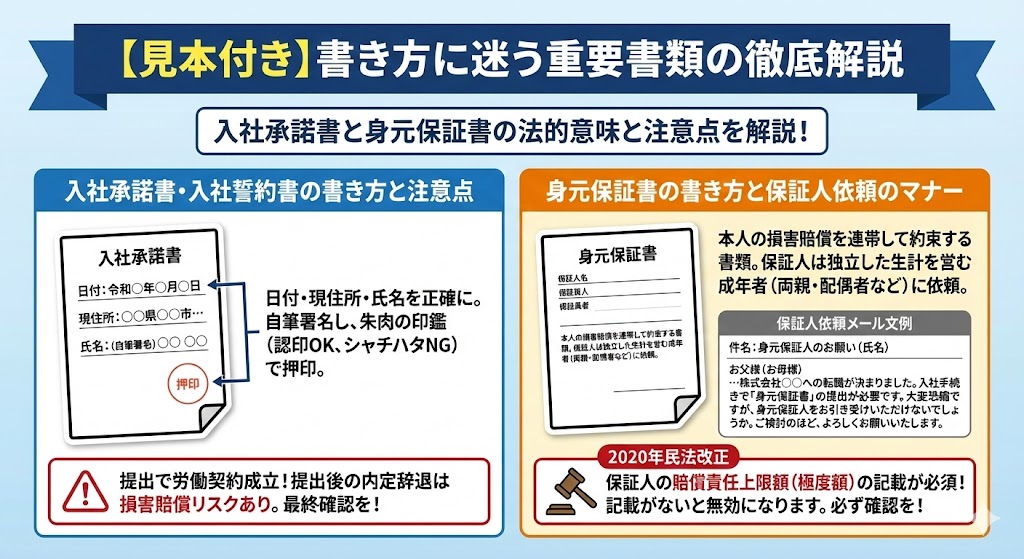 【見本付き】書き方に迷う重要書類の徹底解説