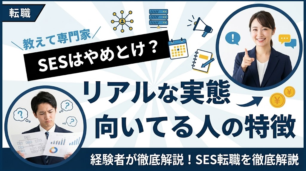 SESはやめとけ？経験者が語るリアルな実態と向いてる人の特徴
