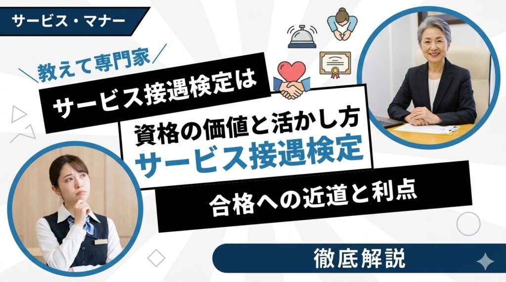 サービス接遇検定は意味ない？資格の価値と活かし方を徹底解説
