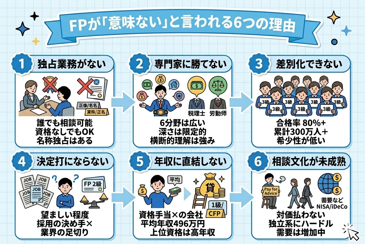 FPが「意味ない」と言われる6つの理由