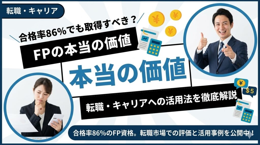 FP（ファイナンシャルプランナー）は意味ない？合格率86%でも取得すべき理由