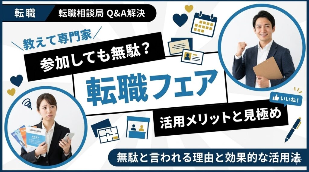 転職フェアは意味ない？参加しても無駄と言われる理由と効果的な活用法