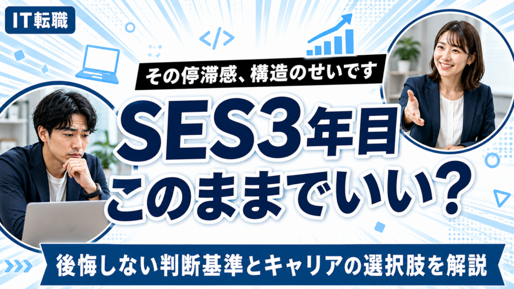 SES3年目でこのままでいいのか悩むエンジニアの判断基準