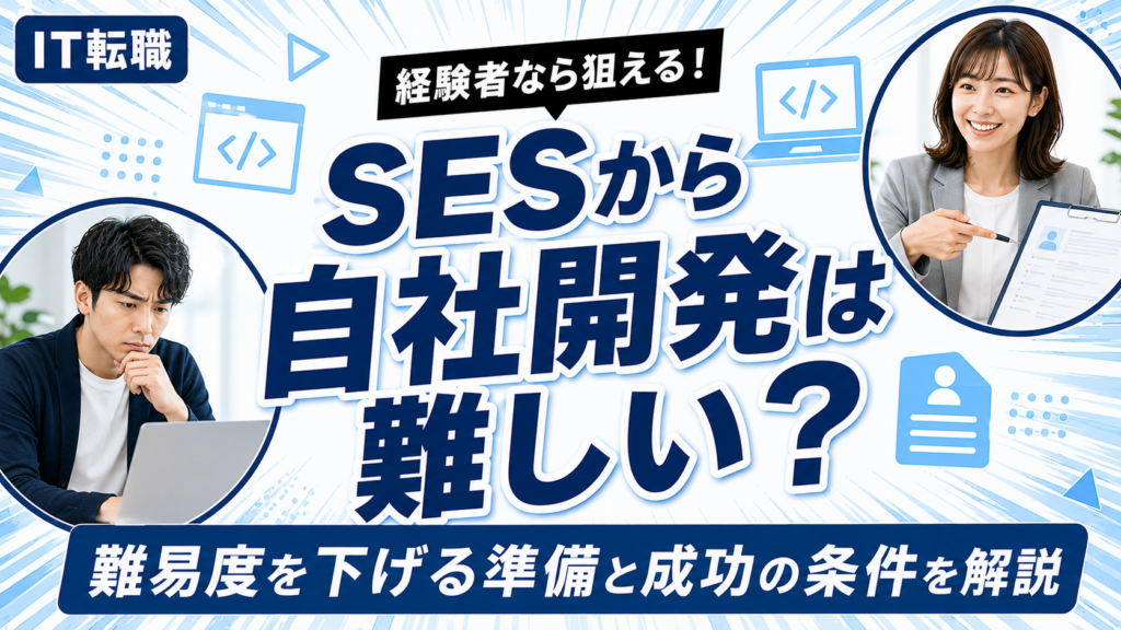 SESから自社開発への転職は難しいのか難易度と準備を解説